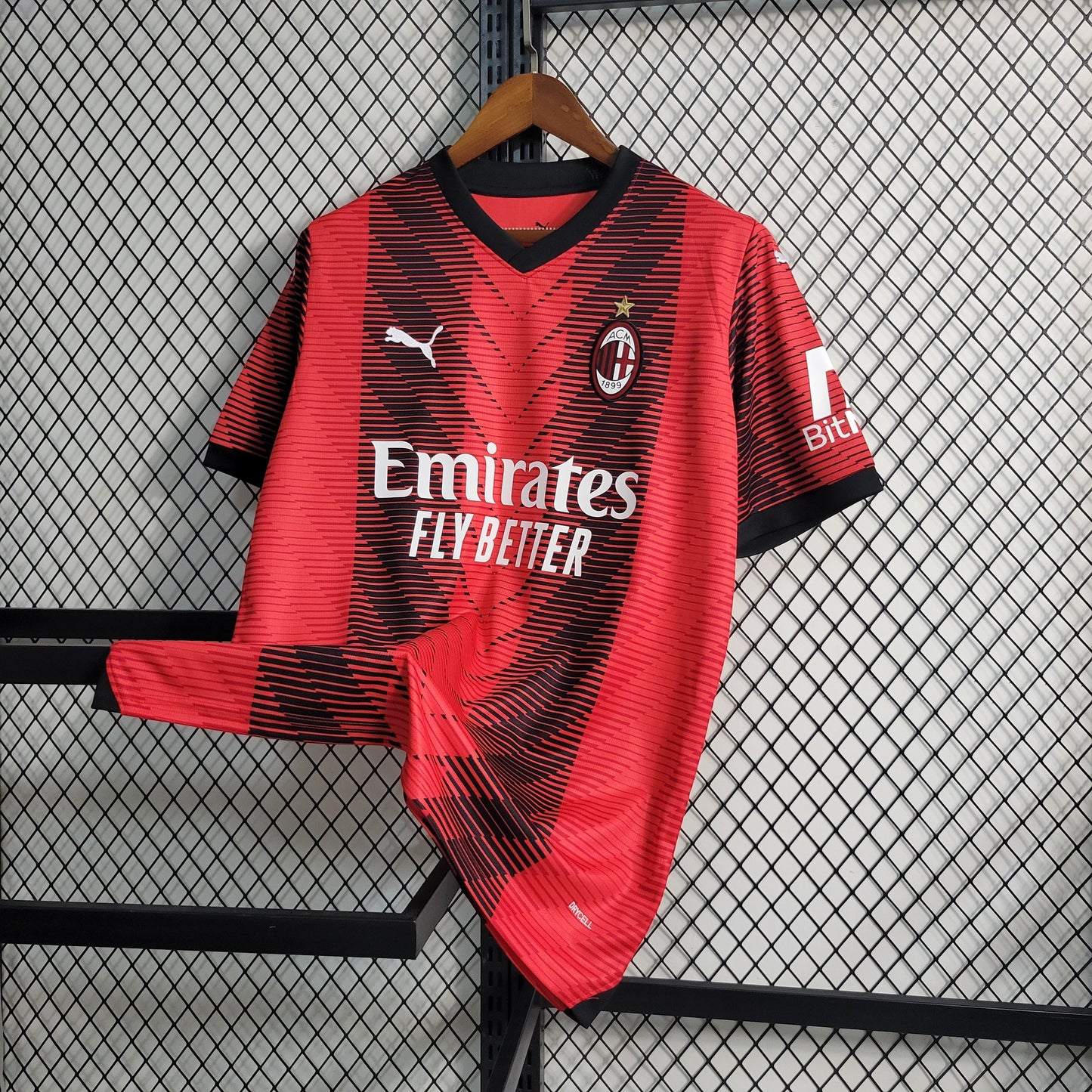 AC Milan Christian Pulisic 11 Home Soccer Jersey 2023/24