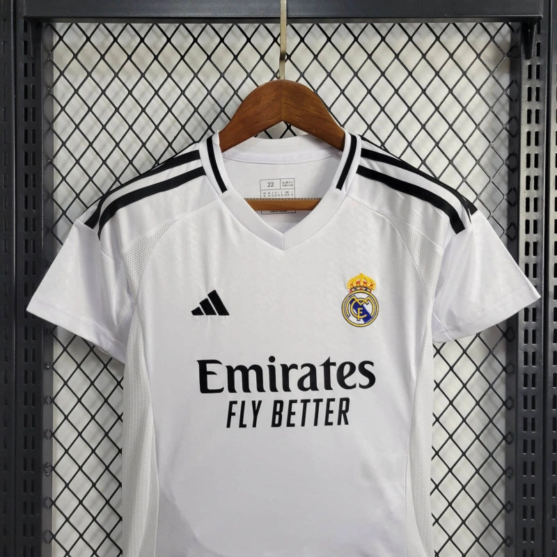 Real Madrid Cristiano Ronaldo 7 Home Kids Soccer Jersey 2024/25