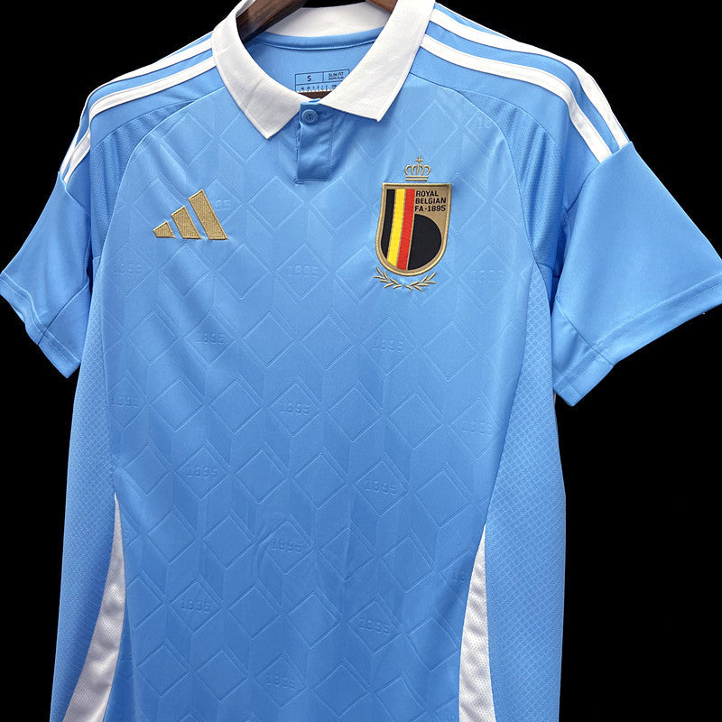 Belgium Arthur Theate 3 Away Soccer Jersey UEFA Euro 2024