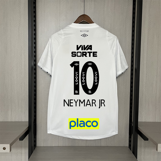 Santos Neymar Jr. 10 Home Soccer Jersey 2024/25
