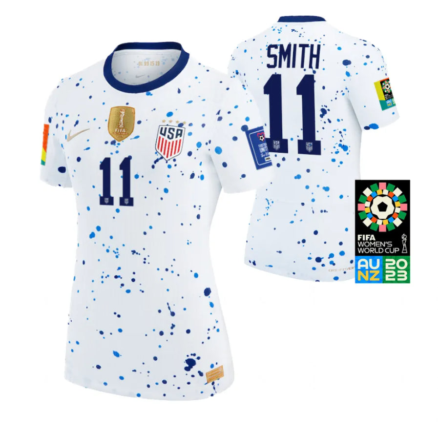 USA Sophia Smith 11 Home Soccer Jersey - World Cup 2023