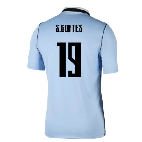 Uruguay Sebastián Coates 19 Home Soccer Jersey World Cup 2026