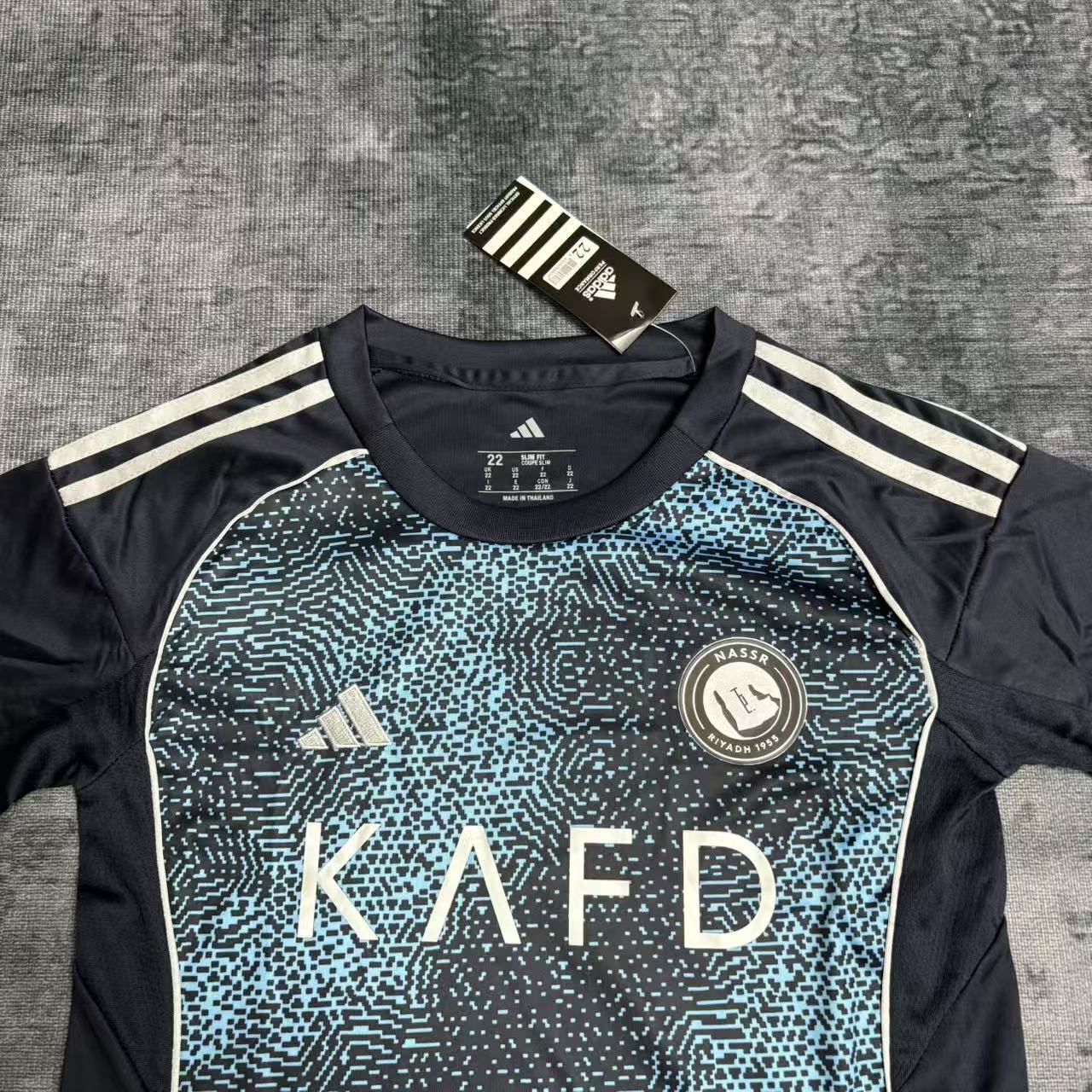 Al Nassr Cristiano Ronaldo 7 Kids Away Soccer Jersey 2025-2026
