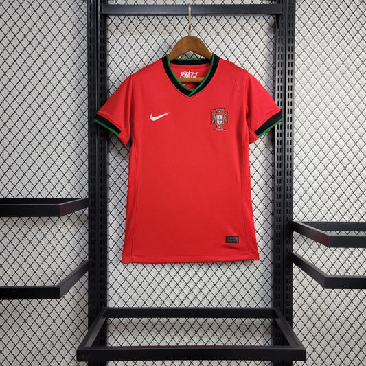 Women's Portugal Home Soccer Jersey UEFA Euro 2024