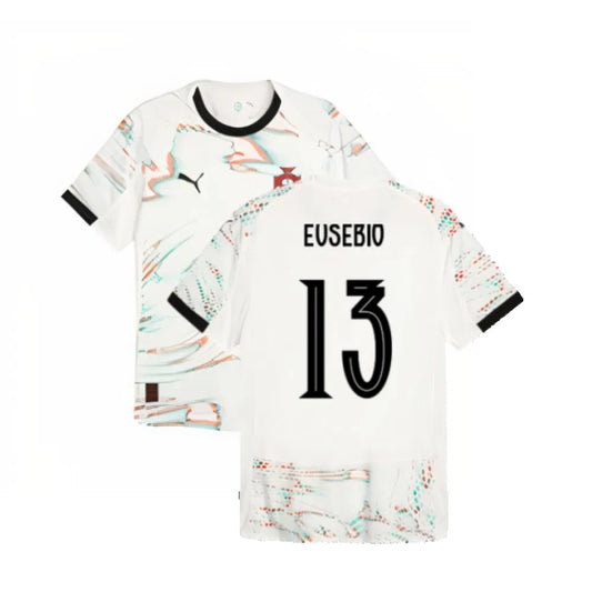 Portugal Eusébio 13 Away Soccer Jersey 2025/26