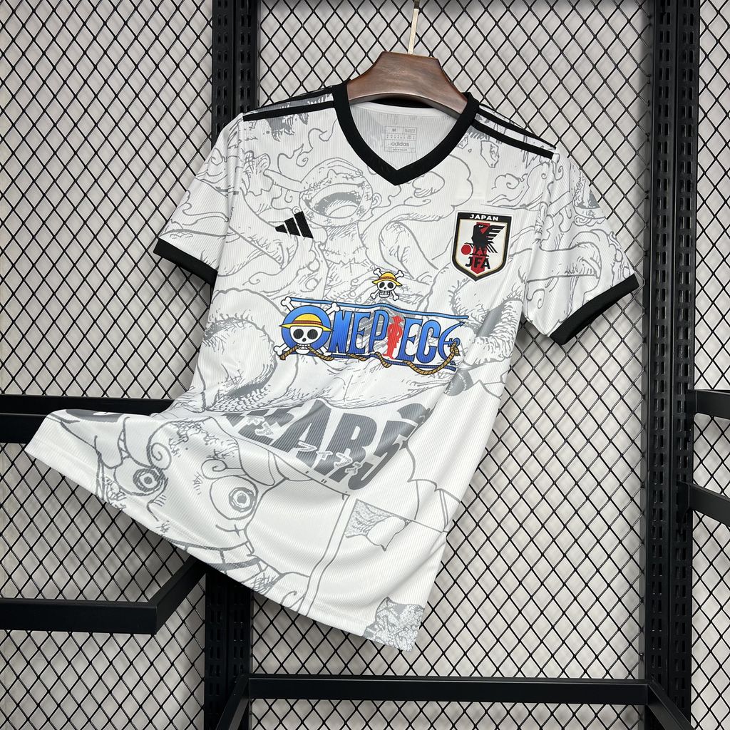 Japan X One Piece Special Edition Soccer Jersey 2024/25 - White