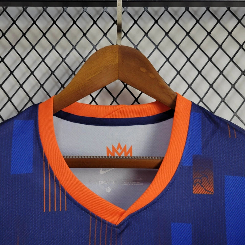 Netherlands Jeremie Frimpong 21 Away Soccer Jersey Euro 2024