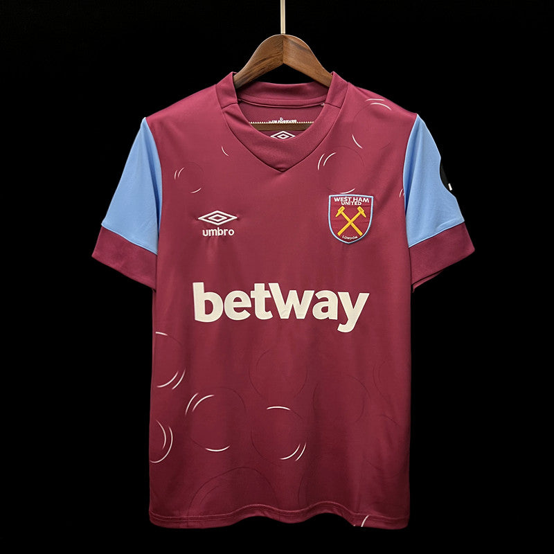 West Ham United Declan Rice 41 Home Soccer Jersey 2023/24
