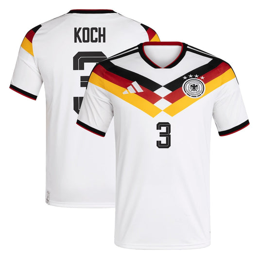 Germany Robin Koch 3 Home Soccer Jersey World Cup 2026