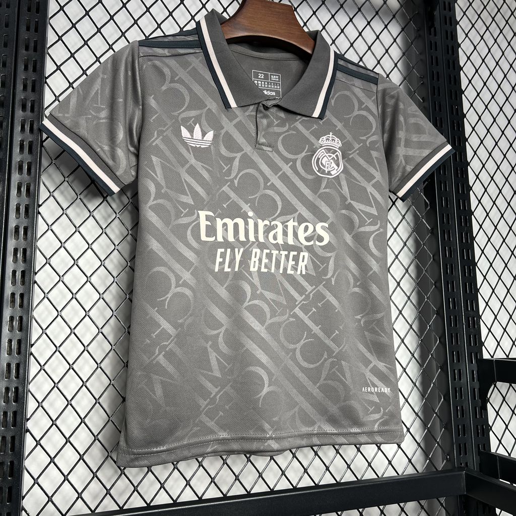 Real Madrid Vini JR 7 Third Kids Soccer Jersey 2024/25