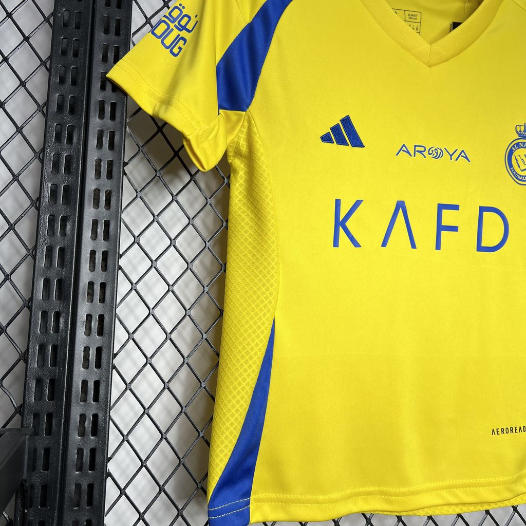 Al Nassr FC Cristiano Ronaldo 7 Kids Home Soccer Jersey 2024/25