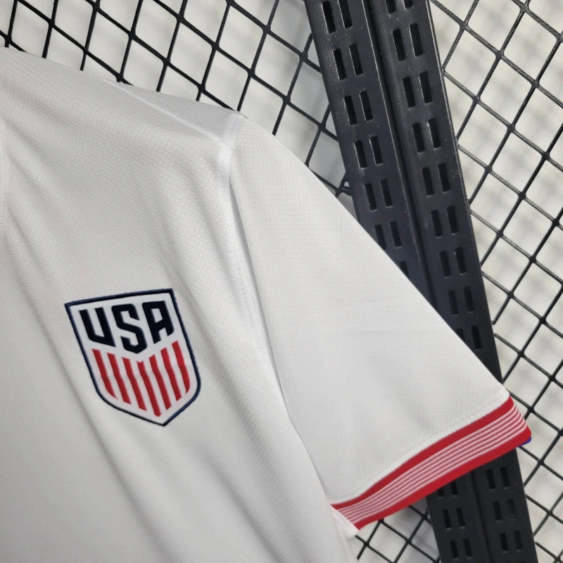 USA Giovanni Reyna 7 Home Soccer Jersey 2024/25