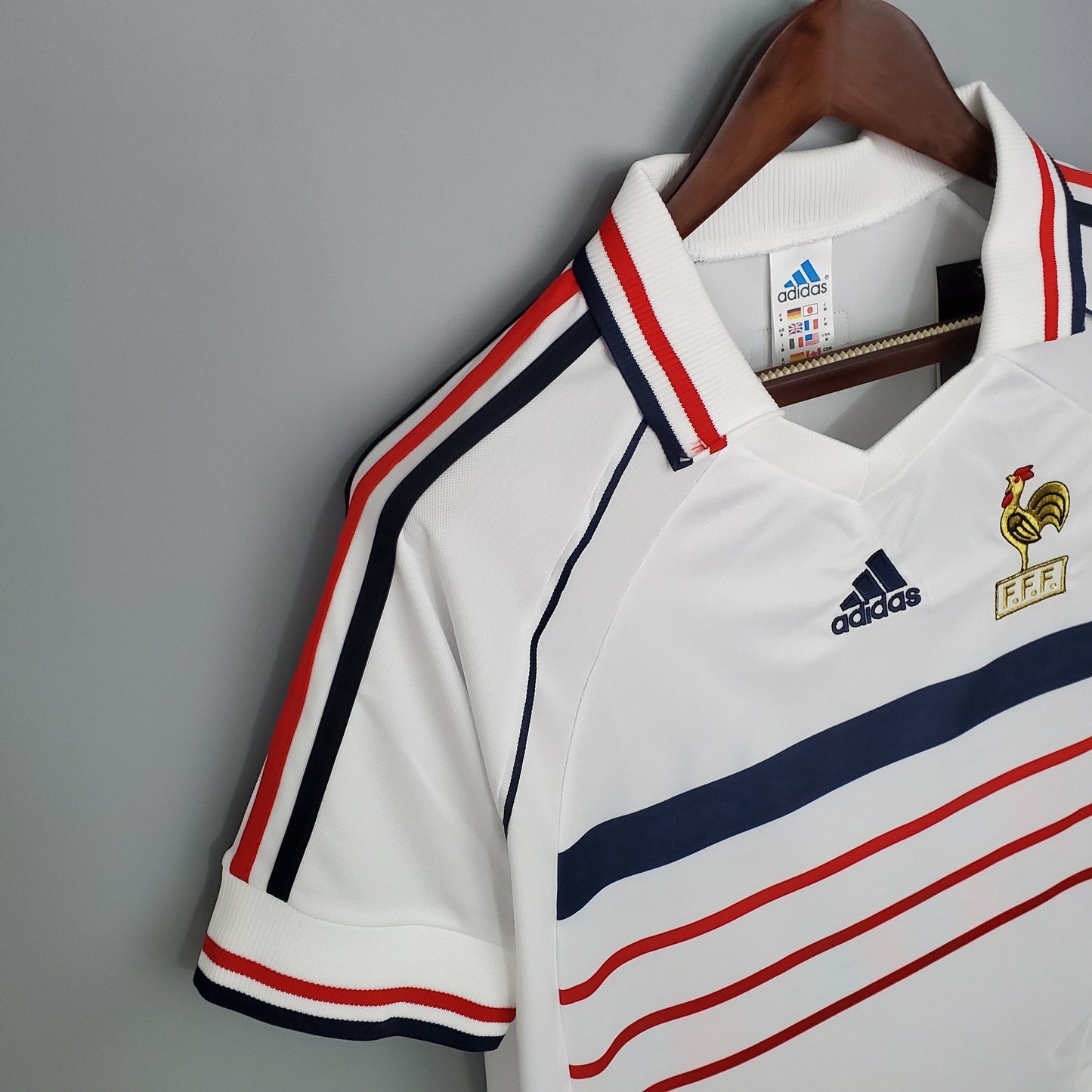 France Away Retro Soccer Jersey World Cup 1998