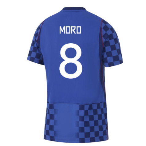 Croatia Nikola Moro 8 Away Soccer Jersey World Cup 2026