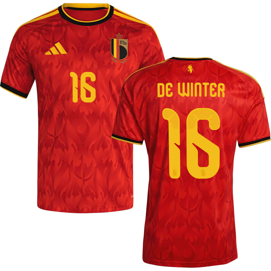 Belgium Koni De Winter 16 Home Soccer Jersey World Cup 2026