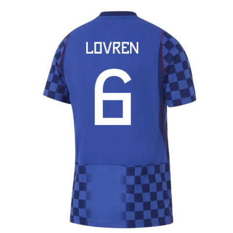 Croatia Dejan Lovren 6 Away Soccer Jersey World Cup 2026