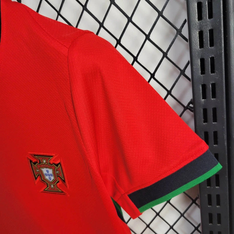 Portugal Joao Cancelo 20 Kids Home Soccer Jersey Euro 2024