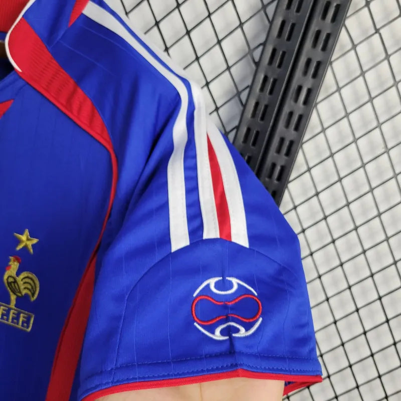 France Home Retro Soccer Jersey World Cup 2006