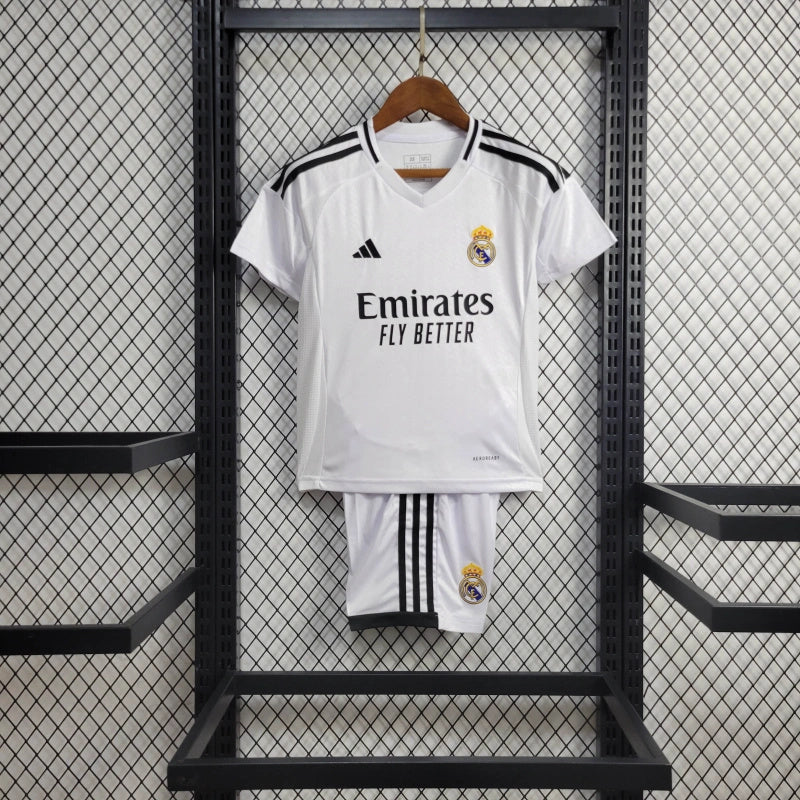 Real Madrid Cristiano Ronaldo 7 Home Kids Soccer Jersey 2024/25