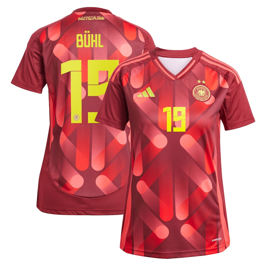 Germany Klara Bühl 19 Women's Away Soccer Jersey Euro 2025