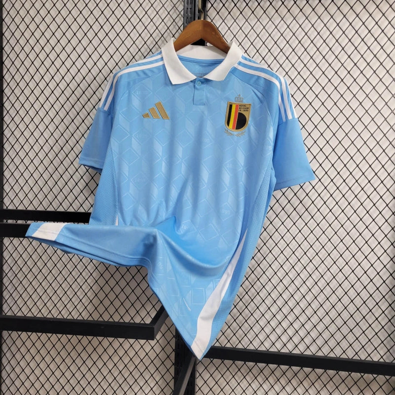 Belgium Amadou Onana 6 Away Soccer Jersey UEFA Euro 2024