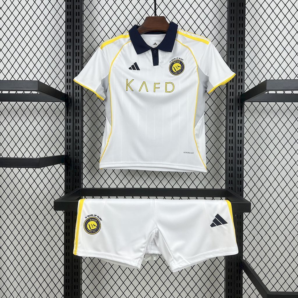 Al Nassr Cristiano Ronaldo 7 Kids Third Soccer Jersey 2025-2026