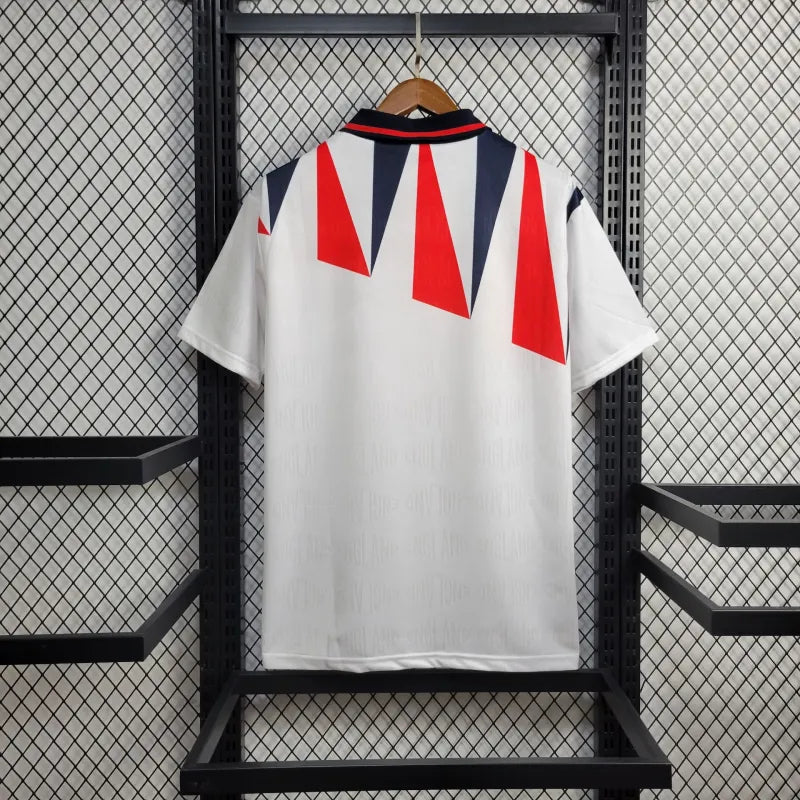 England Retro Home Soccer Jersey Euro Cup 1992